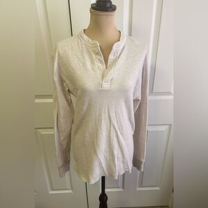 L.L. Bean Oatmeal Henley Shirt